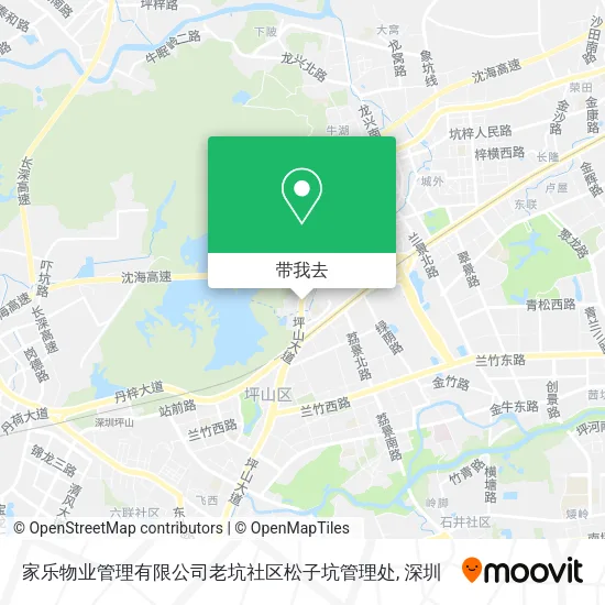 家乐物业管理有限公司老坑社区松子坑管理处地图
