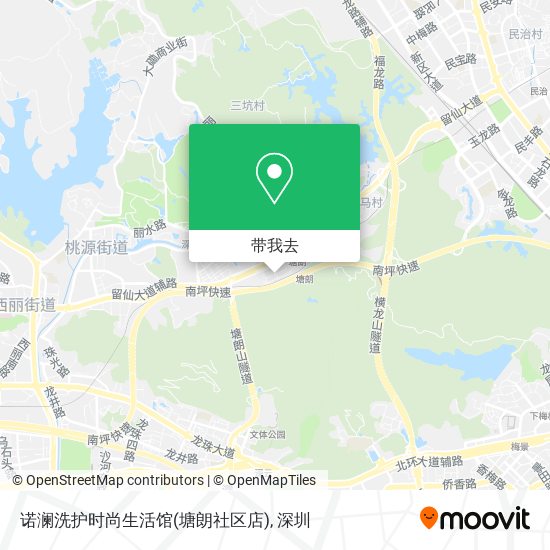 诺澜洗护时尚生活馆(塘朗社区店)地图