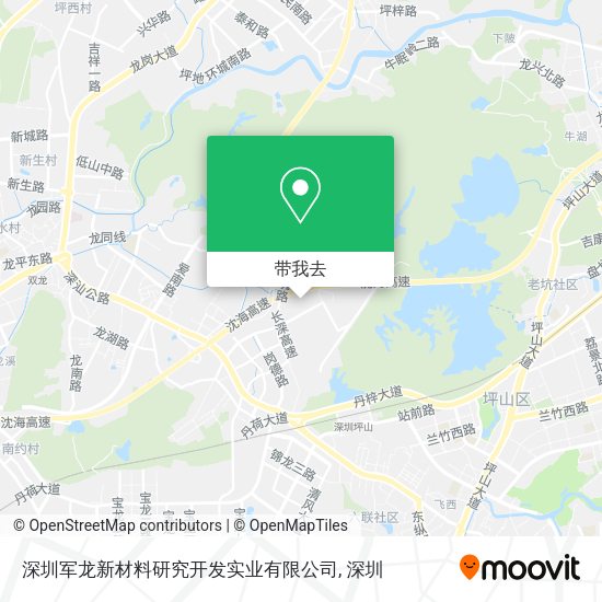 深圳军龙新材料研究开发实业有限公司地图