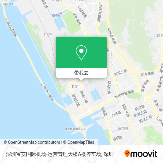 深圳宝安国际机场-运营管理大楼A楼停车场地图