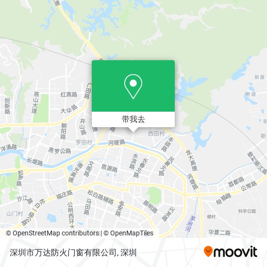 深圳市万达防火门窗有限公司地图