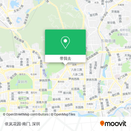 依岚花园-南门地图