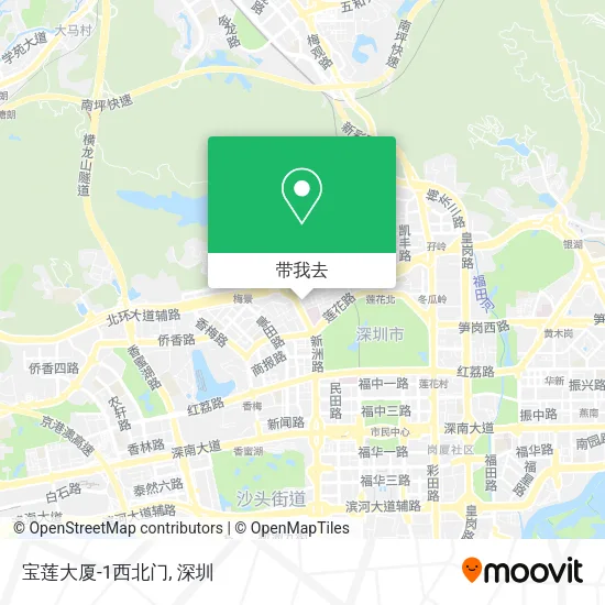 宝莲大厦-1西北门地图