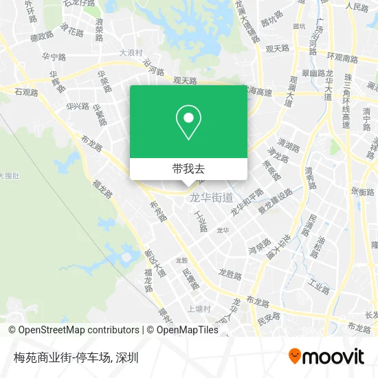 梅苑商业街-停车场地图