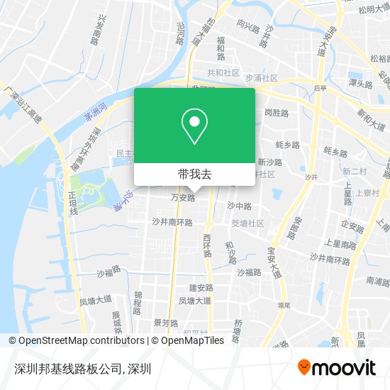 深圳邦基线路板公司地图