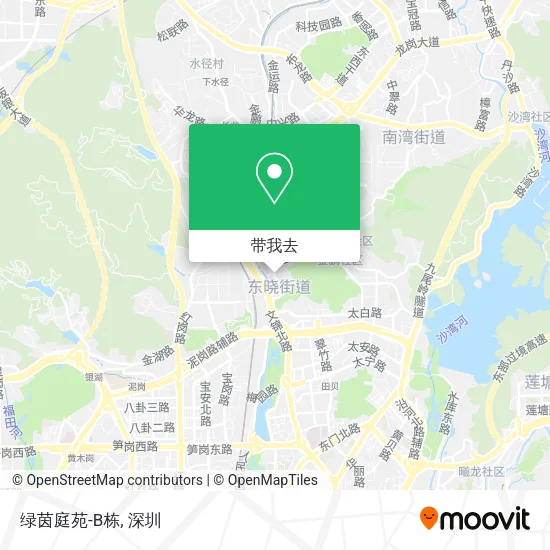 绿茵庭苑-B栋地图