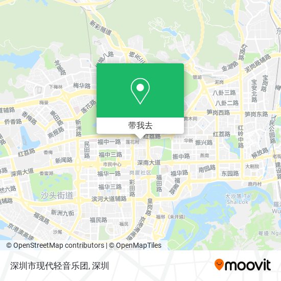 深圳市现代轻音乐团地图
