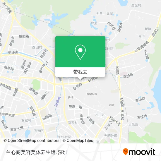 兰心阁美容美体养生馆地图