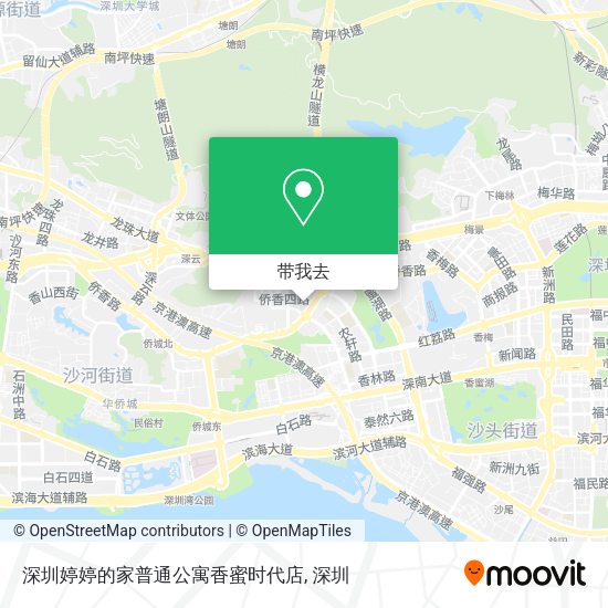 深圳婷婷的家普通公寓香蜜时代店地图