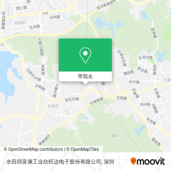 水田同富康工业欣旺达电子股份有限公司地图
