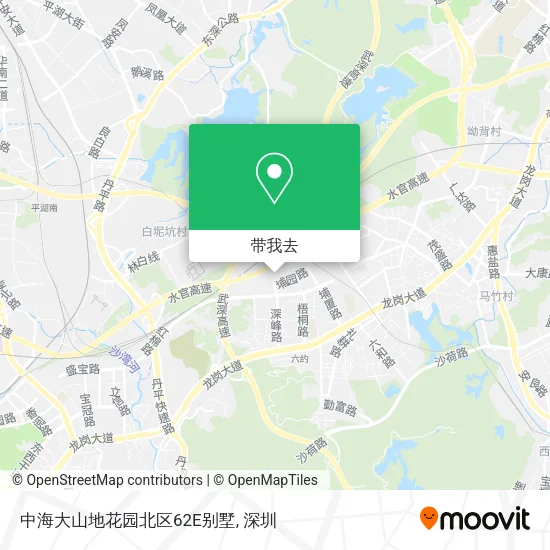 中海大山地花园北区62E别墅地图