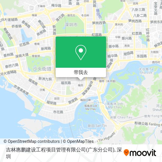 吉林惠鹏建设工程项目管理有限公司(广东分公司)地图