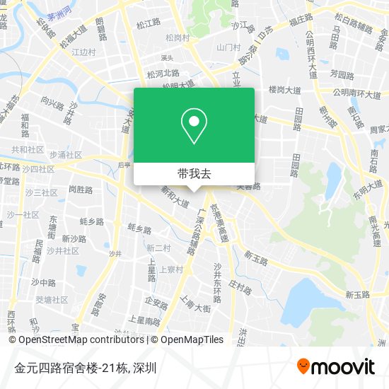 金元四路宿舍楼-21栋地图