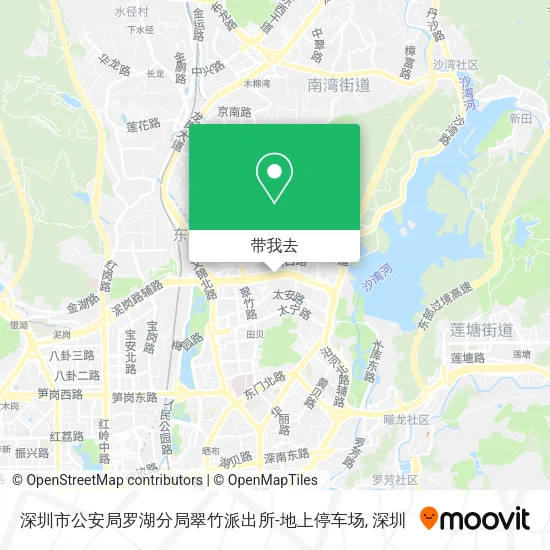深圳市公安局罗湖分局翠竹派出所-地上停车场地图