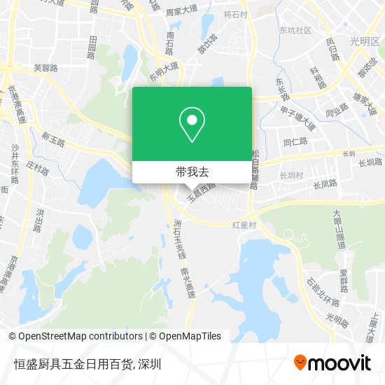恒盛厨具五金日用百货地图