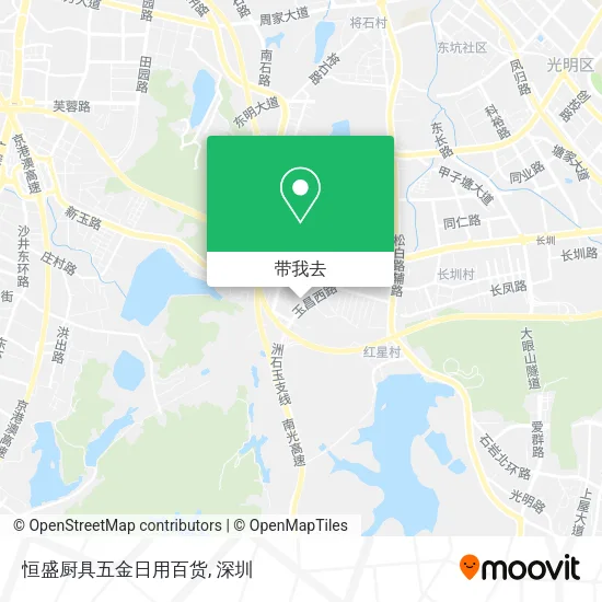恒盛厨具五金日用百货地图