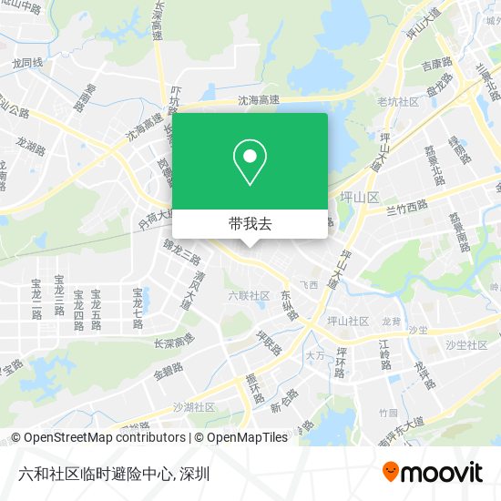 六和社区临时避险中心地图