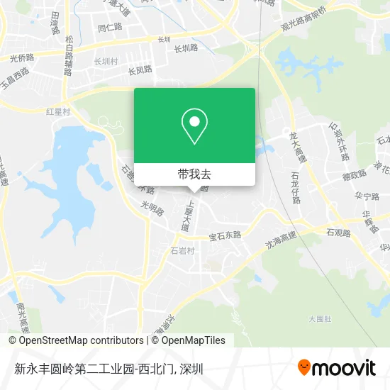新永丰圆岭第二工业园-西北门地图