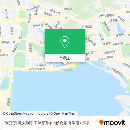 米开朗·意大利手工冰淇淋(中影欢乐海岸店)地图