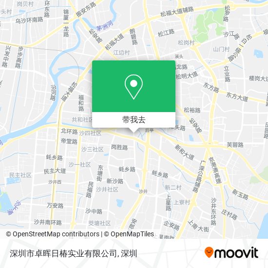 深圳市卓晖日椿实业有限公司地图