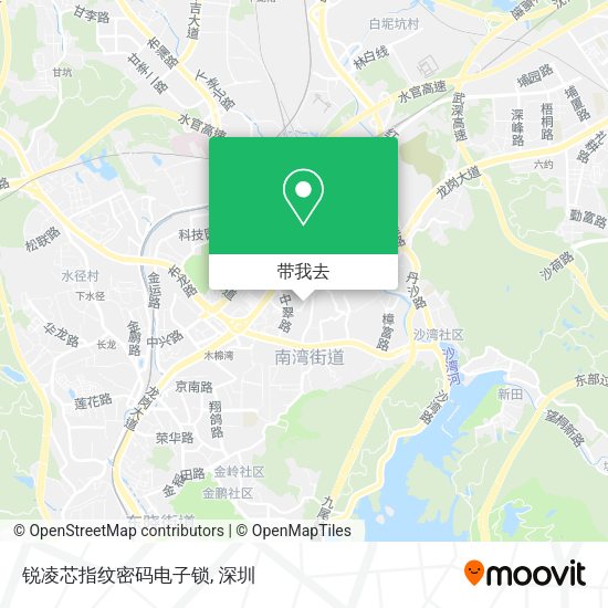 锐凌芯指纹密码电子锁地图