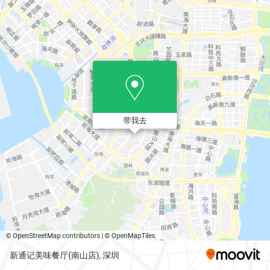 新通记美味餐厅(南山店)地图