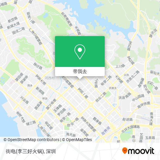 街电(李三好火锅)地图