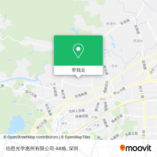 伯恩光学惠州有限公司-A8栋地图