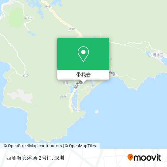 西涌海滨浴场-2号门地图