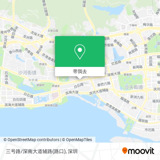 三号路/深南大道辅路(路口)地图