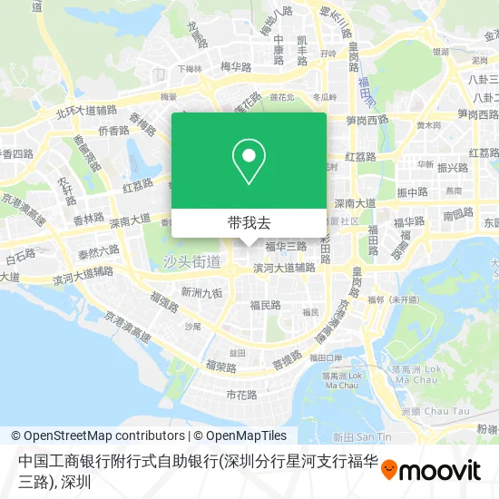 中国工商银行附行式自助银行(深圳分行星河支行福华三路)地图