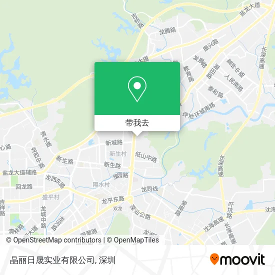 晶丽日晟实业有限公司地图
