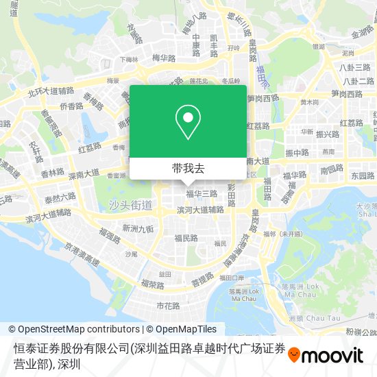 恒泰证券股份有限公司(深圳益田路卓越时代广场证券营业部)地图