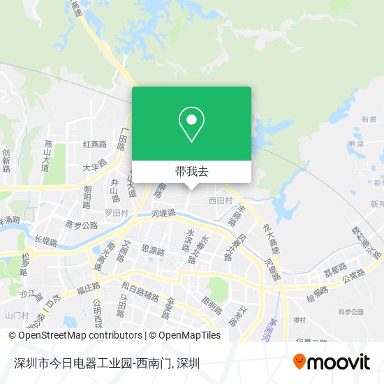 深圳市今日电器工业园-西南门地图