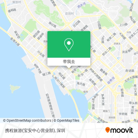 携程旅游(宝安中心营业部)地图