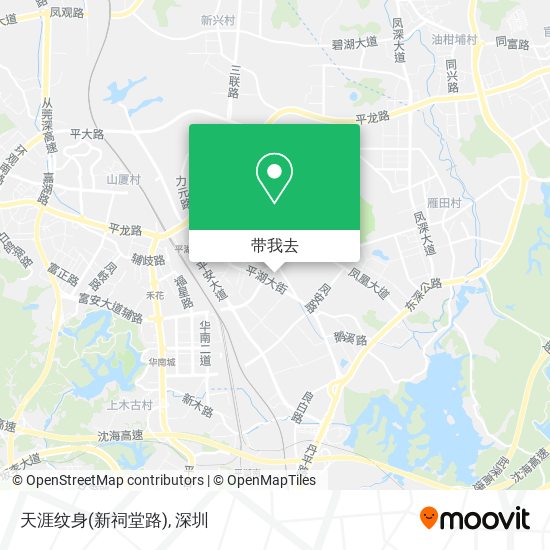 天涯纹身(新祠堂路)地图