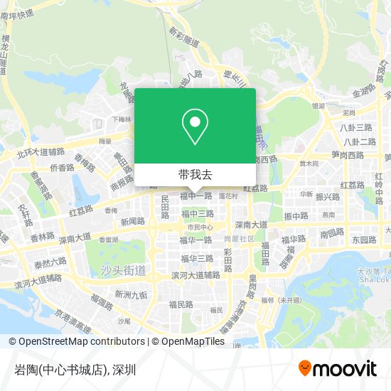 岩陶(中心书城店)地图