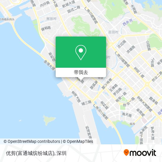 优剪(富通城缤纷城店)地图