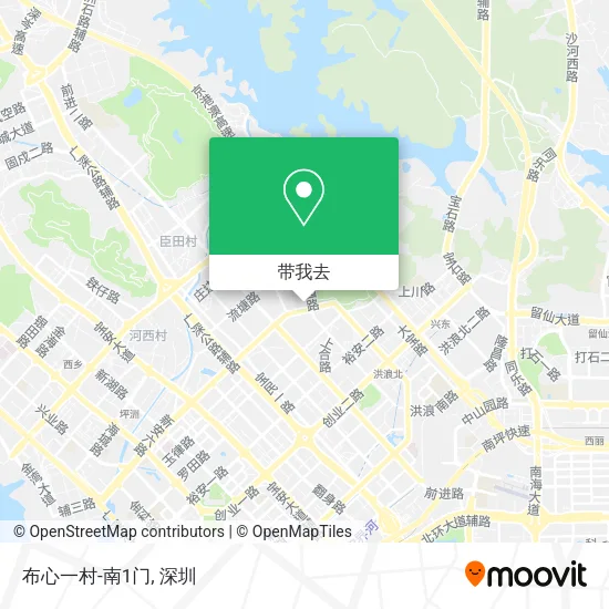 布心一村-南1门地图