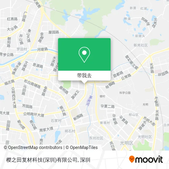 樱之田复材科技(深圳)有限公司地图
