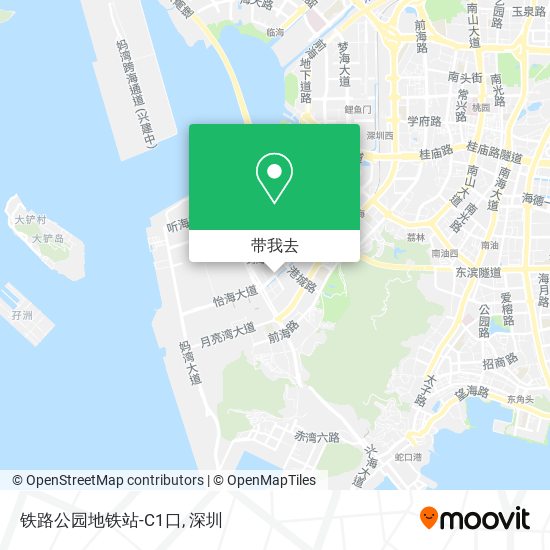 铁路公园地铁站-C1口地图