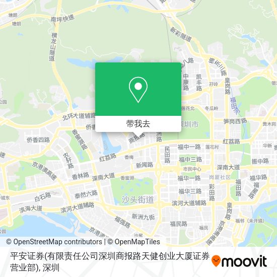平安证券(有限责任公司深圳商报路天健创业大厦证券营业部)地图
