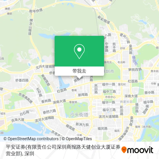 平安证券(有限责任公司深圳商报路天健创业大厦证券营业部)地图