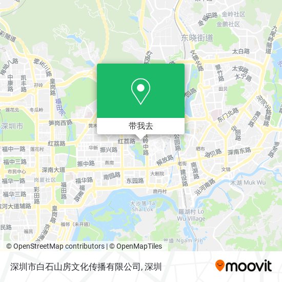 深圳市白石山房文化传播有限公司地图