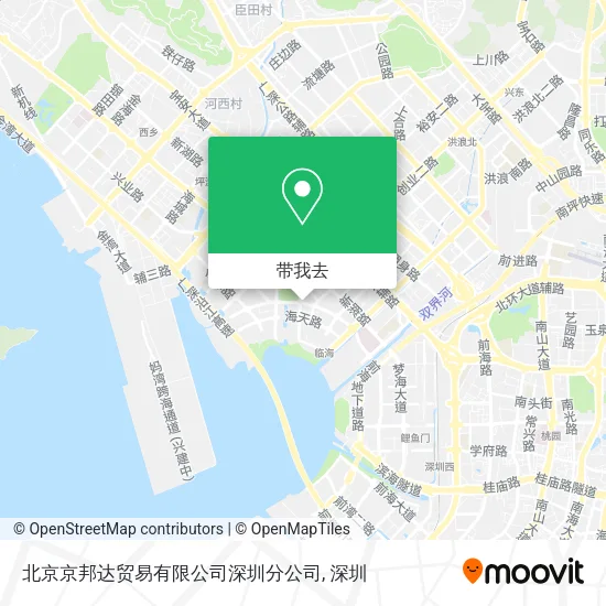 北京京邦达贸易有限公司深圳分公司地图
