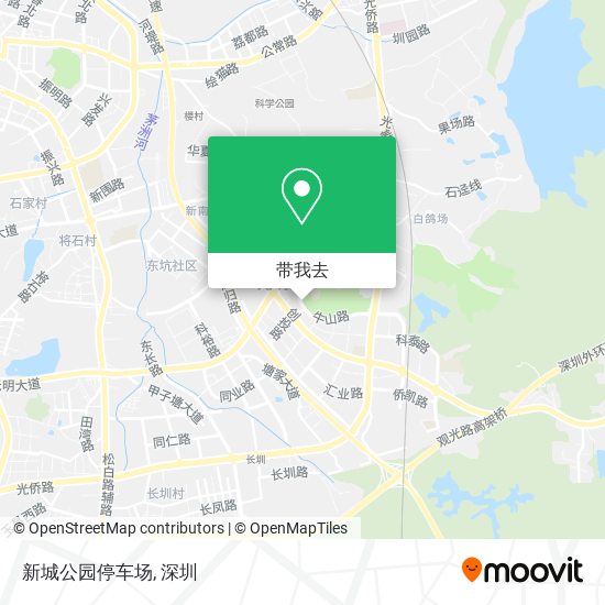 新城公园停车场地图