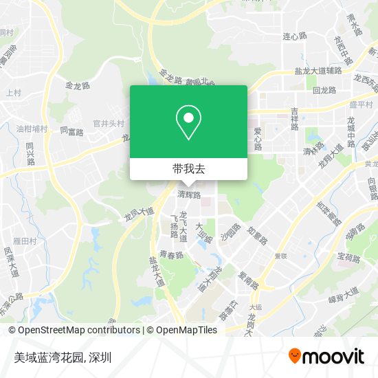 美域蓝湾花园地图