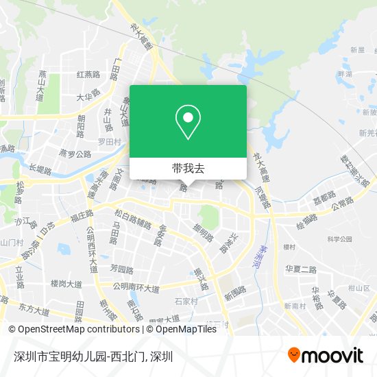 深圳市宝明幼儿园-西北门地图