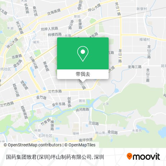 国药集团致君(深圳)坪山制药有限公司地图