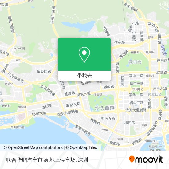 联合华鹏汽车市场-地上停车场地图